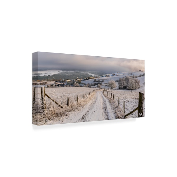 Erik Proper 'Snow Path' Canvas Art,12x24